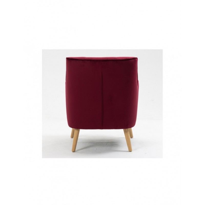 AM Tara Accent Chair Dark Crimson